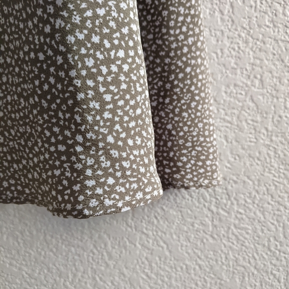 Vintage 90s Stuart Alan A Line floral button up dress - Picture 6 of 10